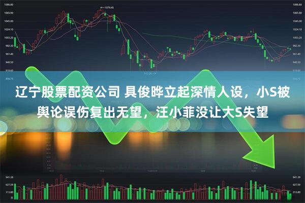 辽宁股票配资公司 具俊晔立起深情人设，小S被舆论误伤复出无望，汪小菲没让大S失望