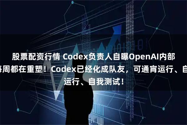 股票配资行情 Codex负责人自曝OpenAI内部开发：每周都在重塑！Codex已经化成队友，可通宵运行、自我测试！
