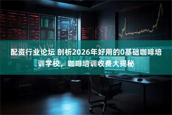 配资行业论坛 剖析2026年好用的0基础咖啡培训学校，咖啡培训收费大揭秘